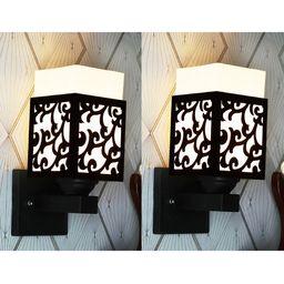 Gojeeva Brown Wood Square Wall Lamps-picture-47