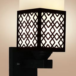 Gojeeva Brown Wood Square Wall Lamps-picture-39