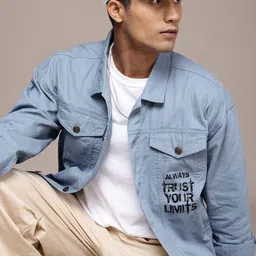 The Roadster Life Co. Printed Pure Cotton Tailored Jacket-51