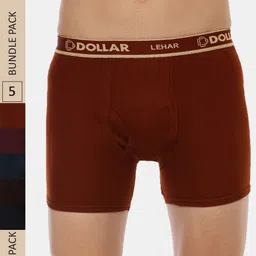 Dollar Men Pack Of 5 Lehar Combed Cotton Trunks-MLHTR-02-picture-17