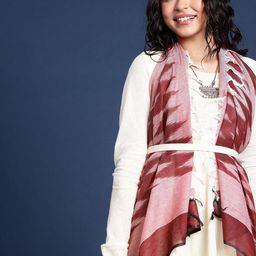 Taavi Woven Design Pure Cotton Ikat Dupatta-18