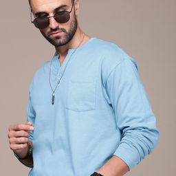 The Roadster Lifestyle Co. Men Henley Neck Pure Cotton T-shirt-picture-48