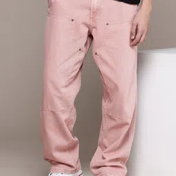 GAP Men Baggy Mid-Rise Light Fade Stretchable Jeans-image-19