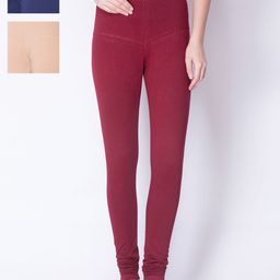 Dollar Missy Pack of 3 Churidar Leggings-image-59