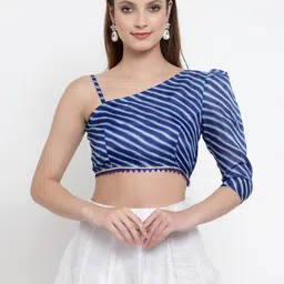 NEUDIS Striped One Shoulder Crop Top-picture-49