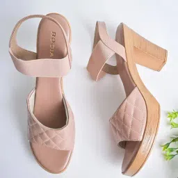 Rocia by Regal Women's Nude Ankle Strap Sandals-image-91