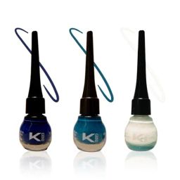 KINDED Liquid Eye Liner Teal Green, Royal Blue & White Pearl Combo-picture-18