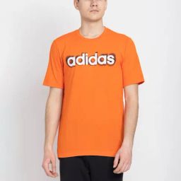 Adidas Orange Regular Fit Printed Sports T-Shirt-image-22