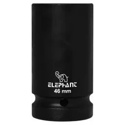 Elephant 1 inch (25.4 mm) Square Drive Imapct Socket 6-Point 46 mm Size 90 mm Length Metal-0
