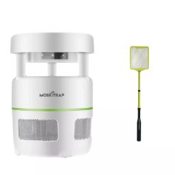Moskitrap Mosquito Killer Trap Lamp Machine Kit with UV LED Light White Round Shape Plastic for Indoor, GM966 + M301-picture-30