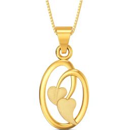 Joyalukkas Gold 22k Dual Hearted Infinite Casual Pendants for Women-image-42