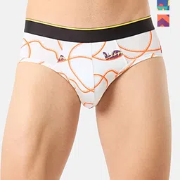 Bummer Men's Pack Of 3 Underwear Mircomodal Printed Brief -BRWHELZCH03S-picture-15