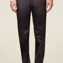 Peter England Brown Slim Fit Trousers-image-18
