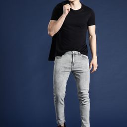 Mast & Harbour Men Slim Tapered Fit Fit Light Fade Stretchable Jeans-image-84