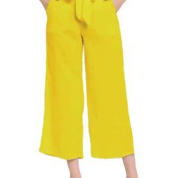 PATRORNA Mustard Regular Fit Mid Rise Trousers-image-97