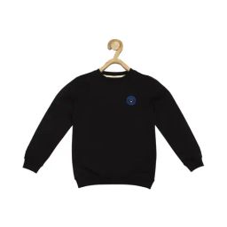 Allen Solly Junior Black Solid Full Sleeves Sweatshirt-image-29