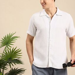 Mast & Harbour Men Slim Fit Cuban Collar Casual Shirt-picture-19