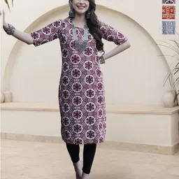 HERE&NOW Women Pack Of 3 Ethnic Motifs Printed Kurta-picture-17