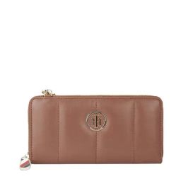 Tommy Hilfiger Bianca Tan Quilted Zip Around Wallet for Women-16
