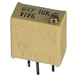 Vishay Through Hole Trimmer Resistor 3/50 W Power 1 mΩ Resistance Pin Terminal, M64Y105KB40-10
