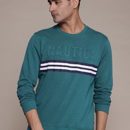 Nautica Striped Logo Detail Sweatshirt-image-17