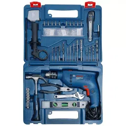 Bosch GSB 600 Corded Electric 2600 RPM Professional Percussion Impact Drill, 06011A03F1 (Kit of 100 Pcs)-14