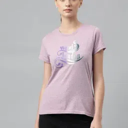 Woodland Light Mauve Printed T-Shirt-picture-31