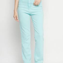 Camla Aqua Blue Regular Fit Mid rise Jeans-image-99