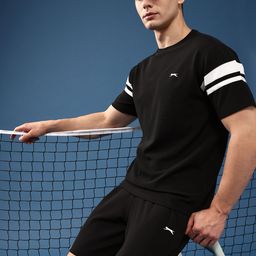 Slazenger Solid T-Shirt With Regular Shorts-picture-37
