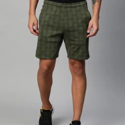 ALCIS Green Slim Fit Training or Gym Sports Shorts-image-4