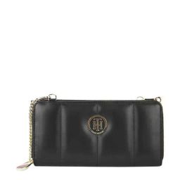 Tommy Hilfiger Bianca Black Quilted Zip Around Wallet for Women-59