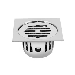 Sanjay Chilly Square Classic Floor Drainer with Cockroach Trap Silver 101 x 101 mm, ‎SCCT-SC-101-image-36