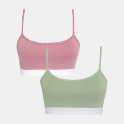 Sillysally Girls Pack Of 2 Full Coverage Non Padded Beginners Bra With All Day Comfort-35