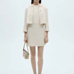 MANGO Women Tweed Crop Tailored Jacket-picture-6