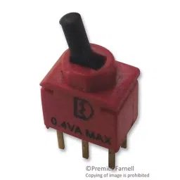 MULTICOMP PRO Toggle Switches SWITCH, ULTRAMINIATURE, DPDT, ON-ON, 2UD1T1A1M2RE-37