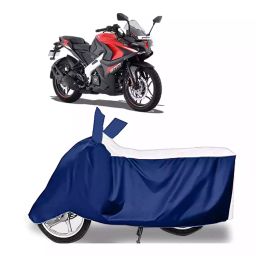 Auto Pearl Bike Cover for Bajaj Pulsar 200 (White & Blue)-image-79