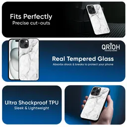 QRIOH Abstract Printed iPhone 16 Pro Max Back Case Mobile Accessories image 4