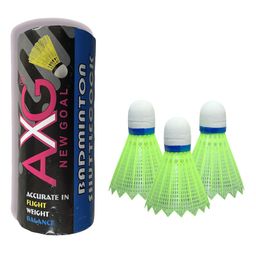 AXG NEW GOAL Basic Shuttlecock Nylon Shuttle Pack Of 3-10