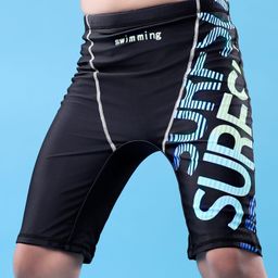 Pine Active  Swimming Trunk with Text Print - Black-image-65