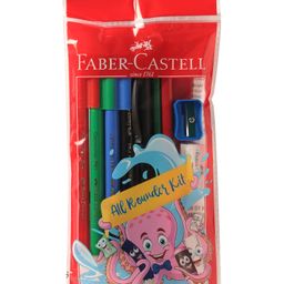 Faber Castell All Rounder Stationary Set - Red-21