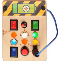 Clapstore Toys Busy Board Spark Switch & Mini Switch Combo, LED Sensory Montessori Toys for Kids, 1-6 Years (V1/V4) image 2