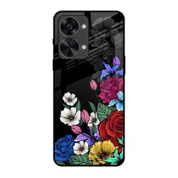 QRIOH Floral Printed Oneplus Nord 2T Back Case Mobile Accessories-46