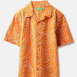 United Colors of Benetton Boys Opaque Printed Casual Shirt-image-30