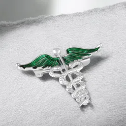 Mahi Meenakari Enamel Doctor Brooch-image-97