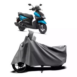 Auto Pearl Two Wheeler Cover with Bag for Yamaha Ray Z BS6, Silver-image-46