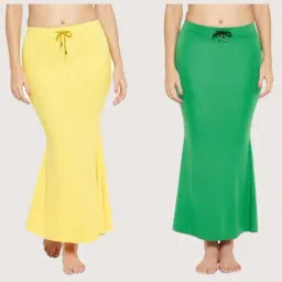 Secrets By ZeroKaata Assorted Plain Saree Shapewear - Pack Of 2-image-68