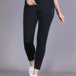 Lyra Black Mid Rise Sports Leggings-image-46