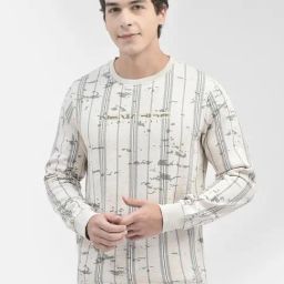 Crimsoune Club Grey Slim Fit Printed Sweatshirt-image-53