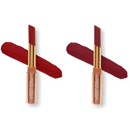 ME-ON Set of 2 Matte Vogue None-Transfer Lipsticks - Shade 06 & 10-25