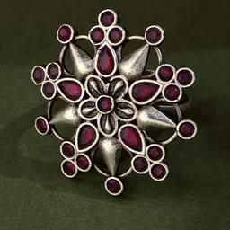 Fabindia Stone-Studded Adjustable Finger Ring-image-66